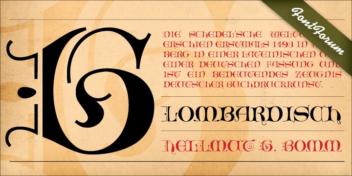 Example font HGB Lombardisch #1
